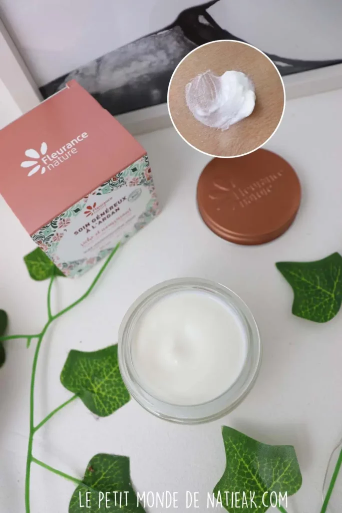 soin généreux à l'huile d'argan bio Fleurance nature