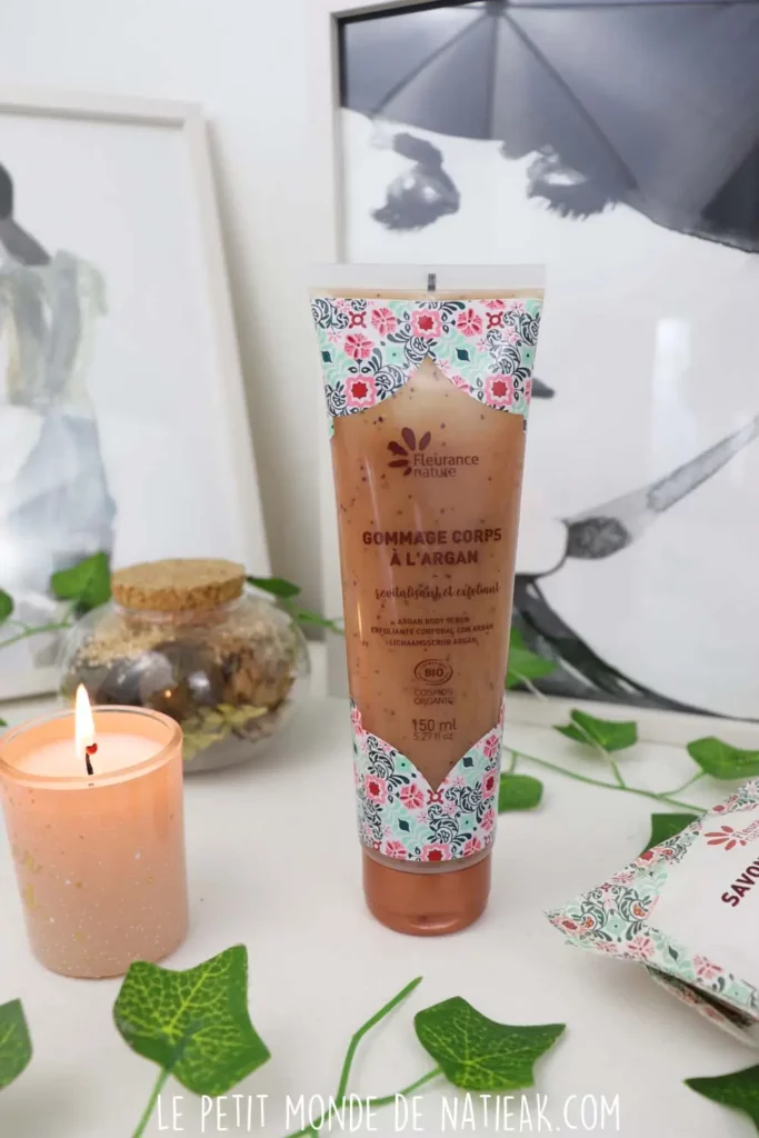 gommage corps argan bio fleurance nature