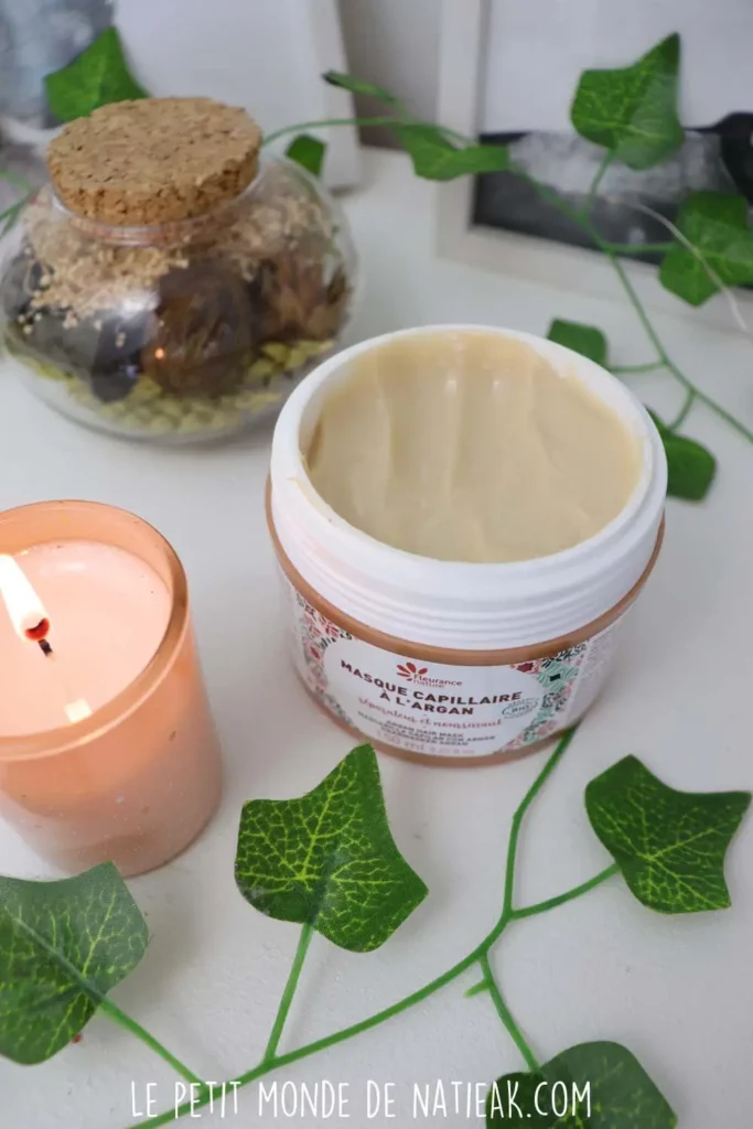 masque capillaire à l'huile d'argan bio Fleurance nature
