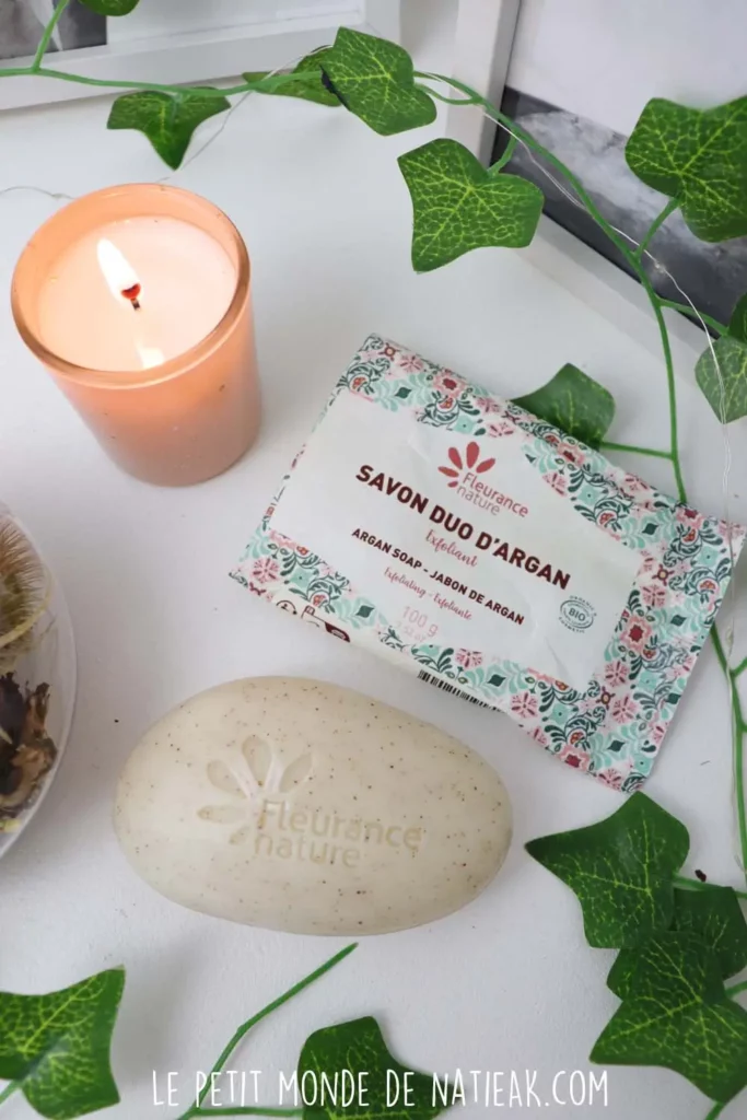 savon duo d'argan exfoliant Bio Fleurance nature